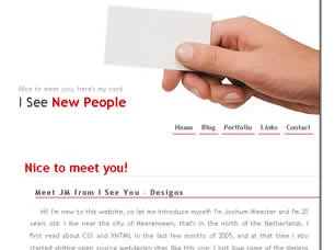I See New People Html模版