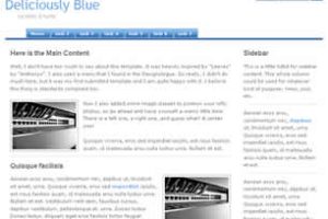 Deliciously Blue Html模版