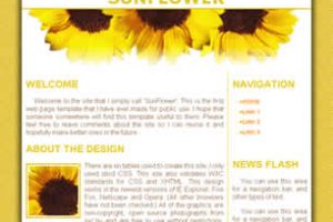 Sunflower Html模版