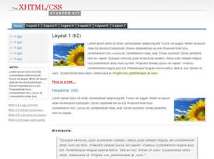 XHTML CSS Starter Kit Html模版