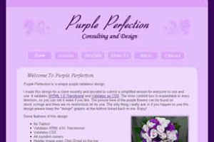 Purple Perfection Html模版