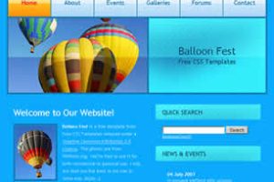 Balloon Fest Html模版