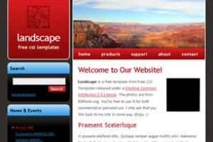Landscape Html模版