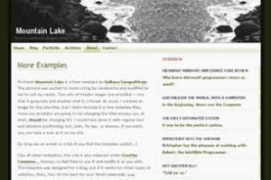 Mountain Lake Html模版