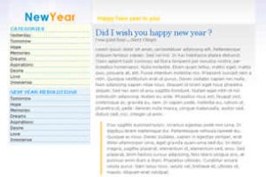 NewYear Html模版