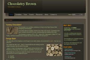 Chocolatey Brown Html模版