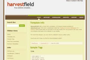 HarvestField 1.0 Html模版