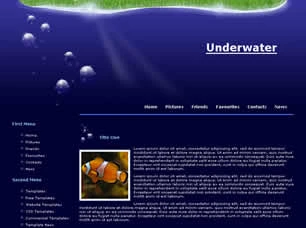 Underwater Html模版