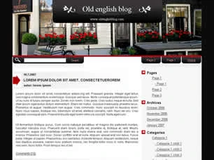 Old english blog Html模版