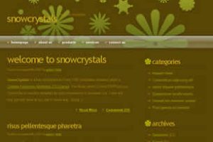 SnowCrystals Html模版