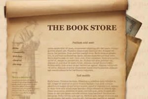 The Book Store Html模版