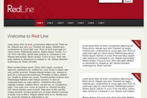 Red Line Html模版