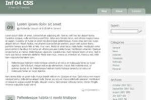 Inf 04 CSS Html模版