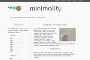 minimality Html模版