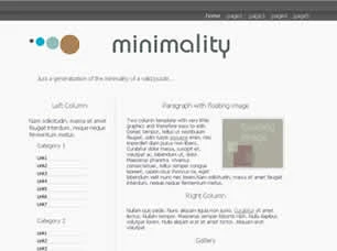minimality Html模版