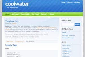 CoolWater 1.0 Html模版