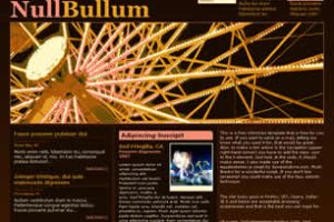 NullBullum Html模版