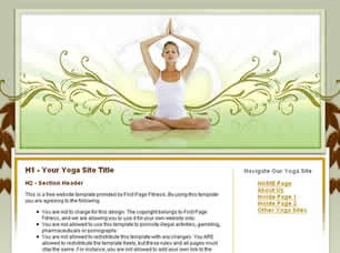 Yoga Html模版