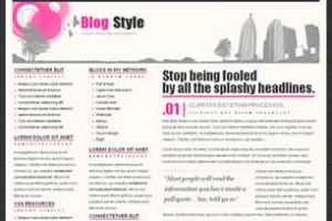 Blog Style Html模版