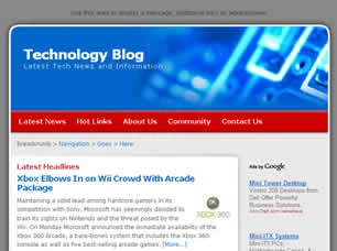 Technology Blog Html模版