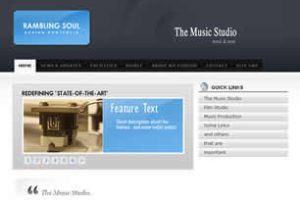 The Music Studio Html模版