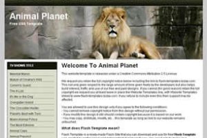 Animal Planet Html模版