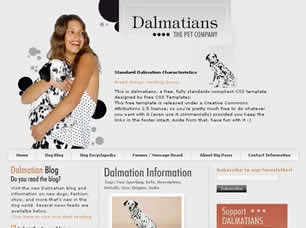 Dalmatians Html模版