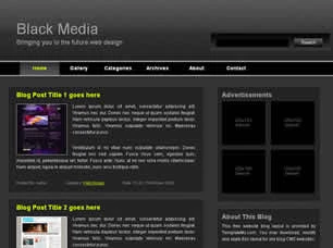 Black Media Html模版