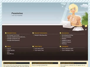 Feminine Html模版