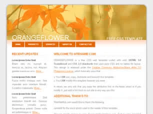 Orangeflower Html模版