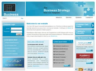 Business Strategy Html模版