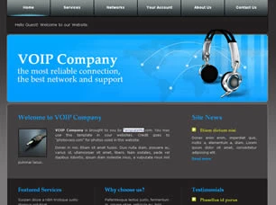 VOIP Company Html模版