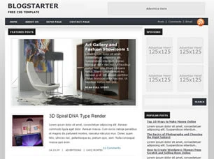 BlogStarter Html模版