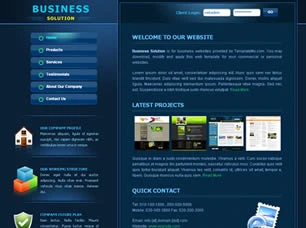 Business Solution Html模版