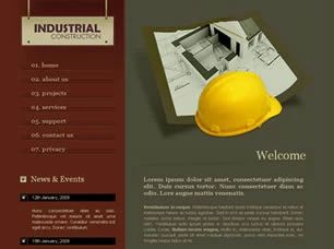 Industrial Construction Html模版