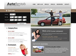 Auto Rentals Html模版