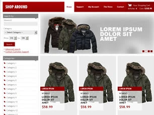 Shop Around Html模版