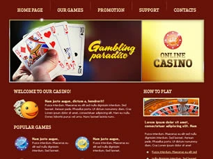 Online Casino Html模版