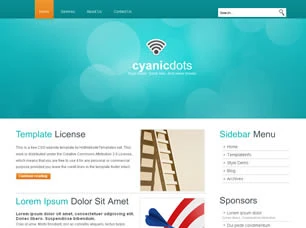 CyanicDots Html模版