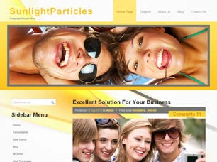 SunlightParticles Html模版