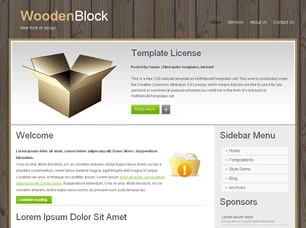 WoodenBlock Html模版