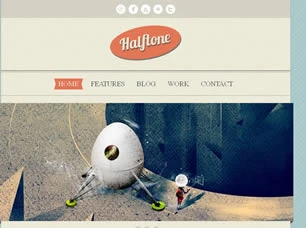 Halftone Html模版