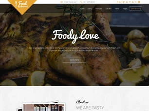 Food and Restaurant Html模版