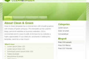 Clean & Green Html模版