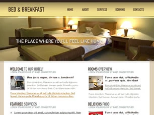 Bed & Breakfast Html模版