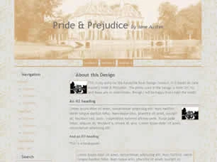Pride & Prejudice Html模版